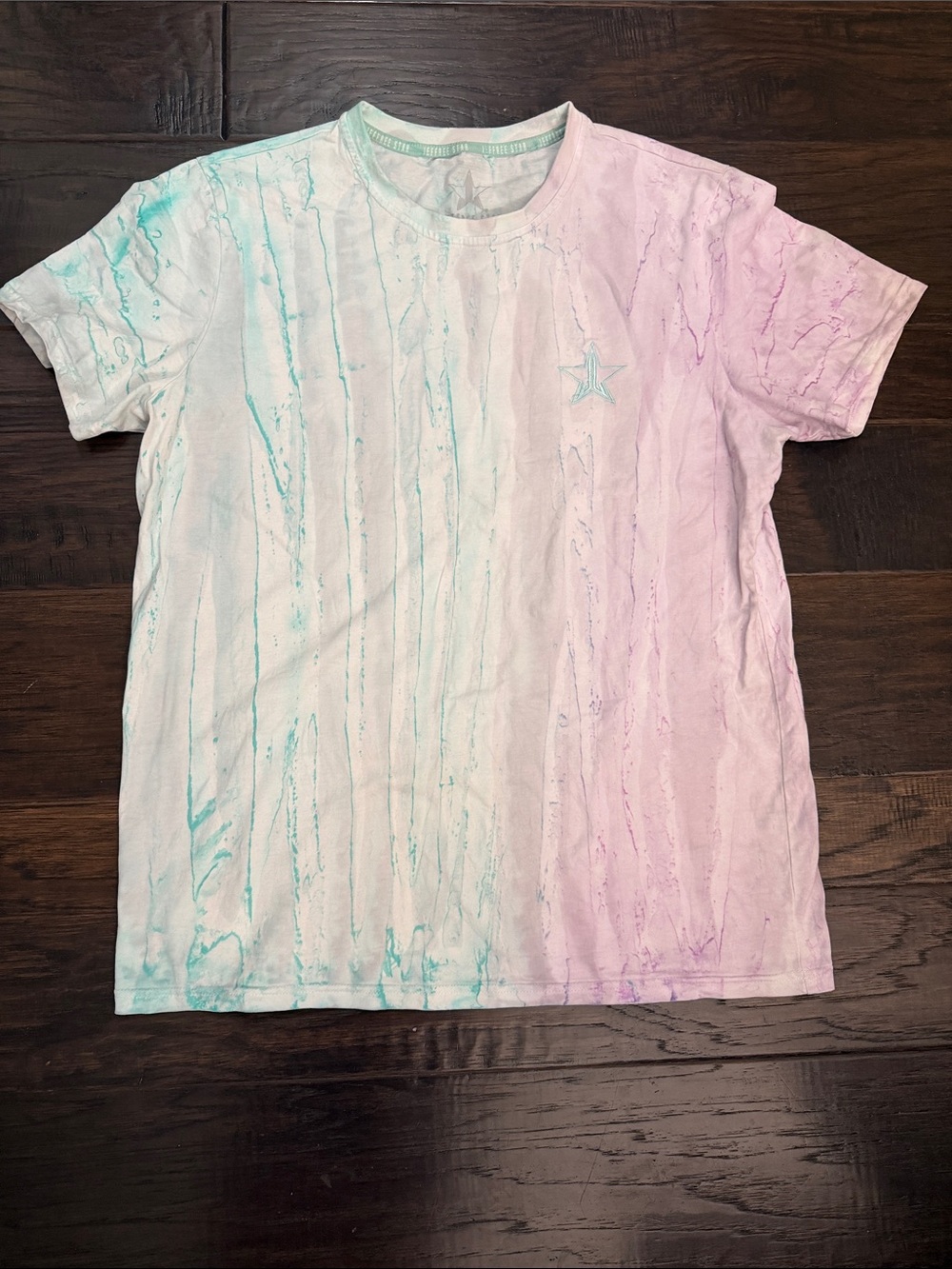 Tie Dye Tee Jeffree Star Pastel Mint Lavender